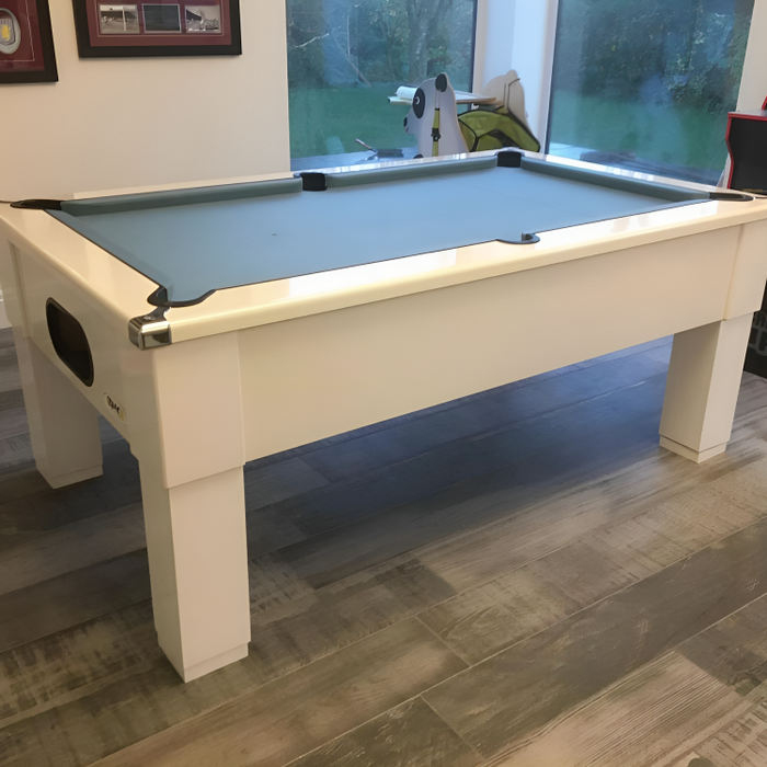 Cry Wolf Slate Bed Indoor Square Leg Pool Table - White - 6ft & 7ft