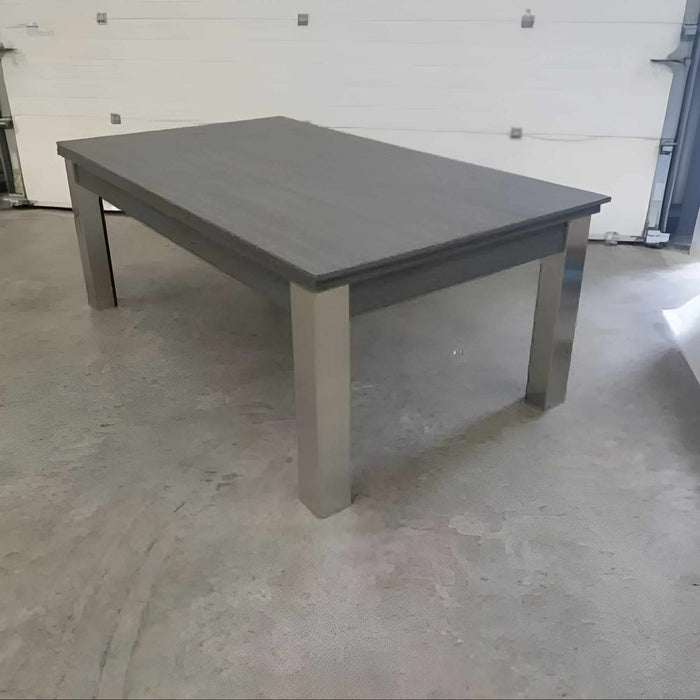 FMF | Elixir Slate Bed Pool Dining Table | Metallic Graphite Grey | 6ft & 7ft Sizes