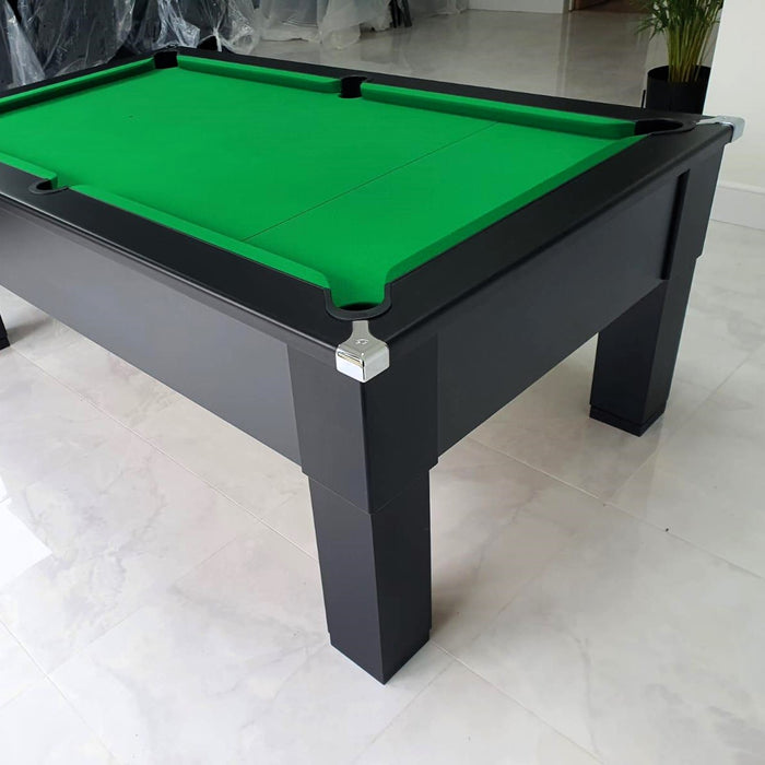 Cry Wolf Slate Bed Indoor Square Leg Pool Table - Black - 6ft & 7ft