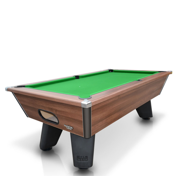 Cry Wolf Slate Bed Indoor Pool Table - Dark Walnut - 6ft & 7ft - Home Games Room