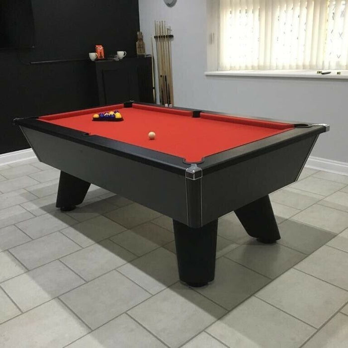 Cry Wolf Slate Bed Indoor Pool Table - Black - 6ft & 7ft - Home Games Room