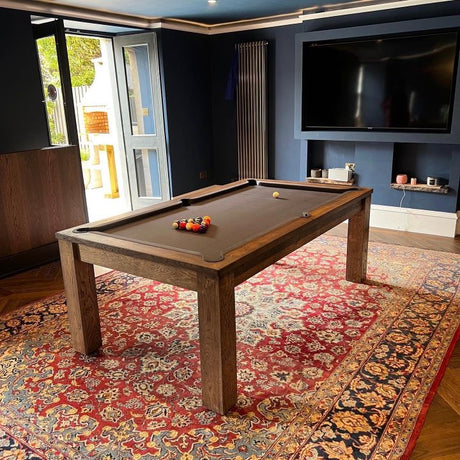 FMF Elixir Rustic Black Oak Pool Dining Table