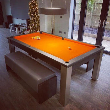 FMF | Elixir Slate Bed Pool Dining Table | Anthracite Slate | 6ft & 7ft Sizes