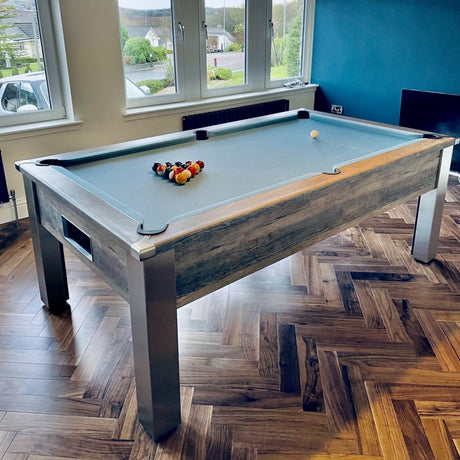 FMF Spirit Tournament Distressed Oak Pool Table