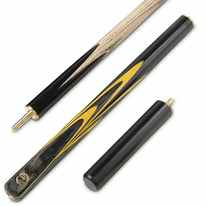 Baize Master Gold Series 57" Emperor Pool Cue ¾ Jointed 8mm Tip Yellow