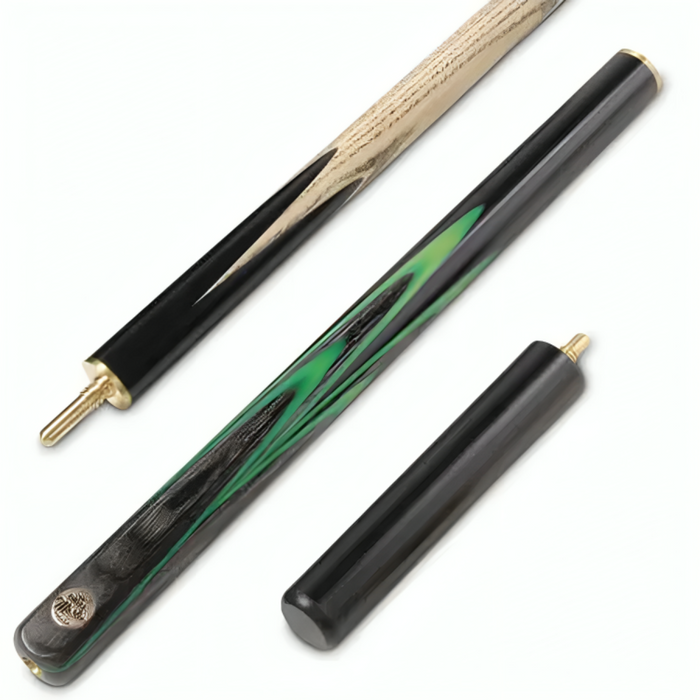 Baize Master Gold Series 58" Emperor Pool Cue ¾ Jointed 9.5mm Tip Green