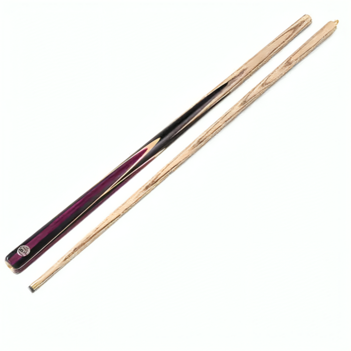 Baize Master Jester 58" 2 Piece Centre Joint Ash Pool Cue 9.75mm Tip Purple
