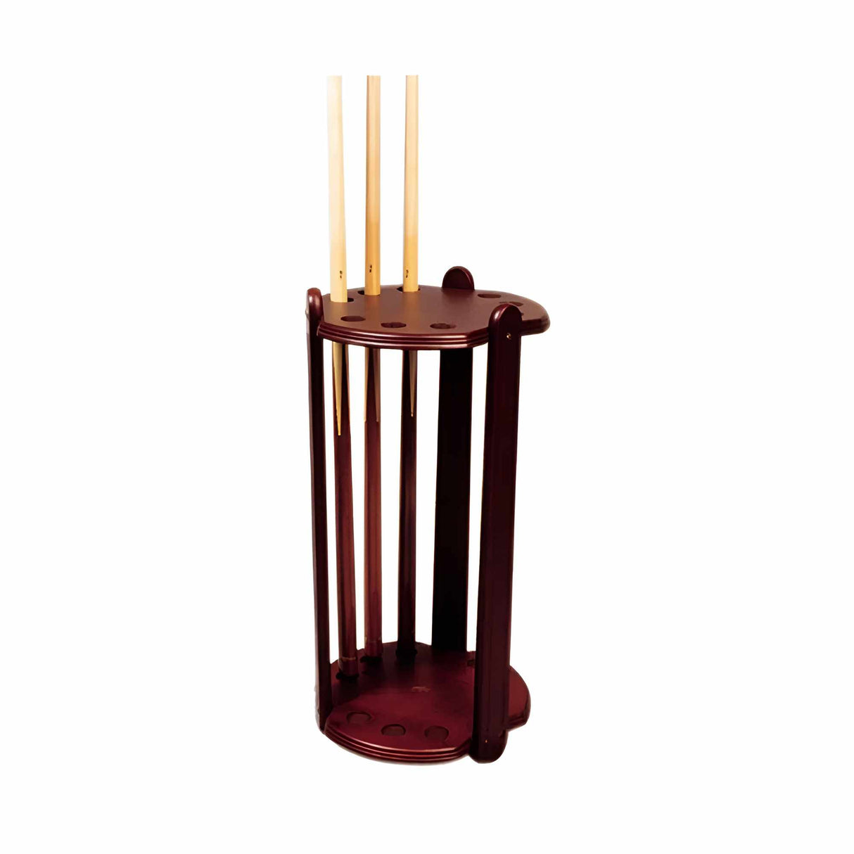 Buffalo Cue Rack for 9 Cues Round Mahogany