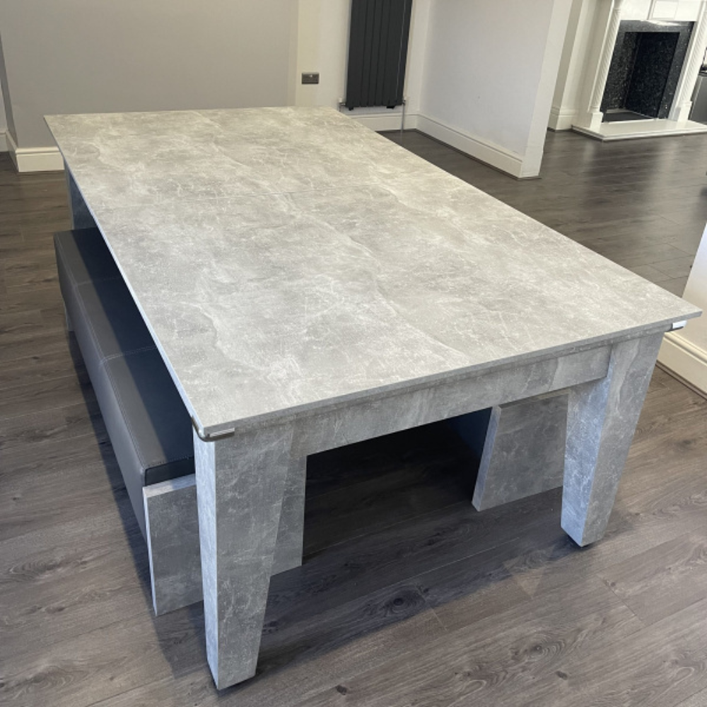 Classic Slate Bed Pool Dining Table | Italian Grey