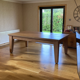 Classic Slate Bed Pool Dining Table | Oak
