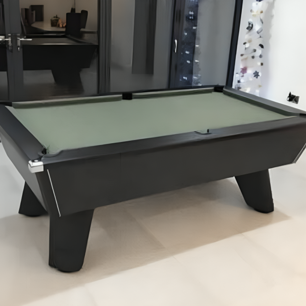 Cry Wolf Slate Bed Indoor Pool Table - Black