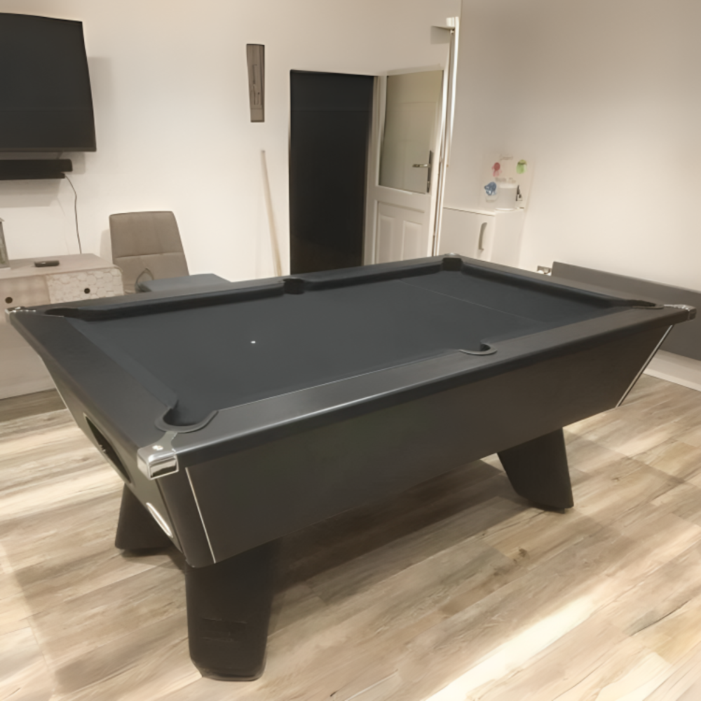 Cry Wolf Slate Bed Indoor Pool Table - Black - 6ft & 7ft