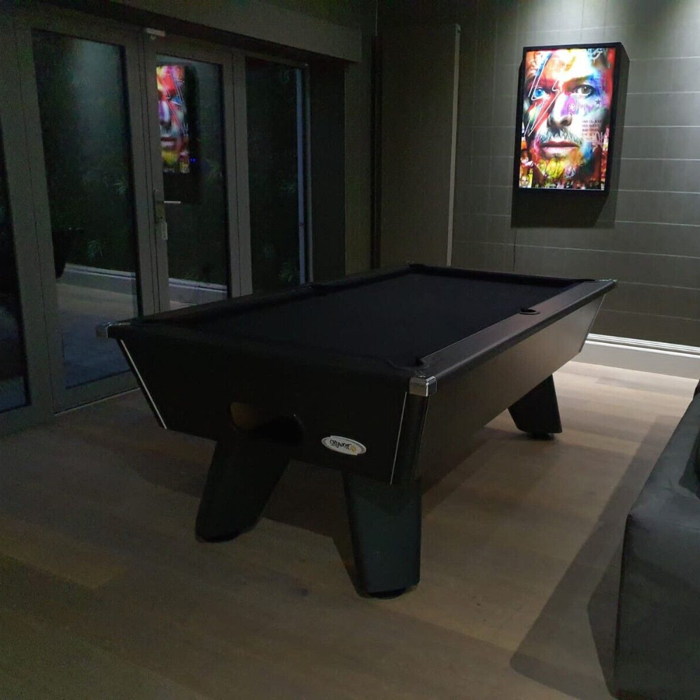 Cry Wolf Slate Bed Indoor Pool Table - Black - 6ft & 7ft