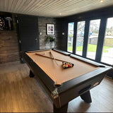 Cry Wolf Slate Bed Indoor Pool Table - Black