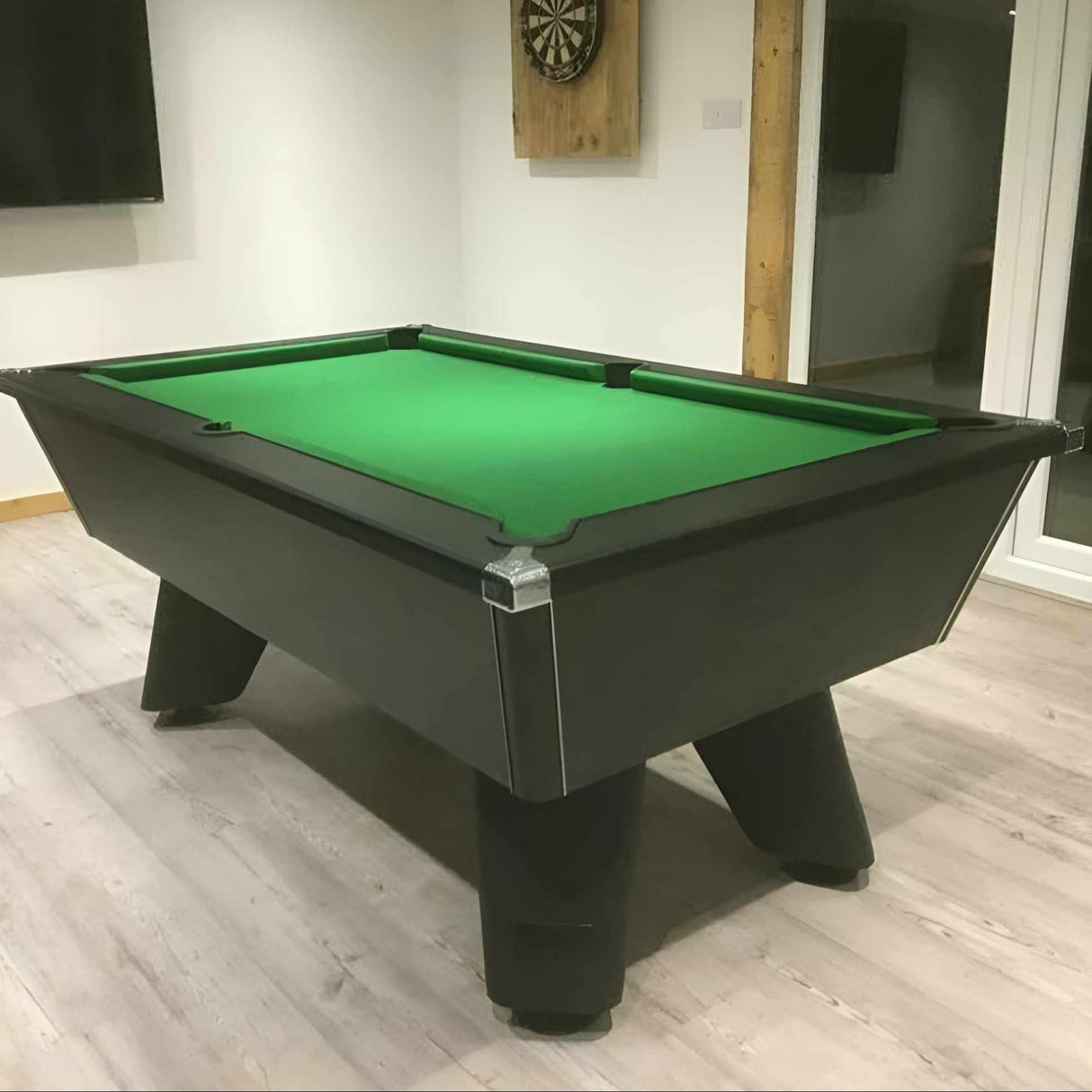 Cry Wolf Slate Bed Indoor Pool Table - Black - 6ft & 7ft