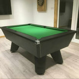 Cry Wolf Slate Bed Indoor Pool Table - Black