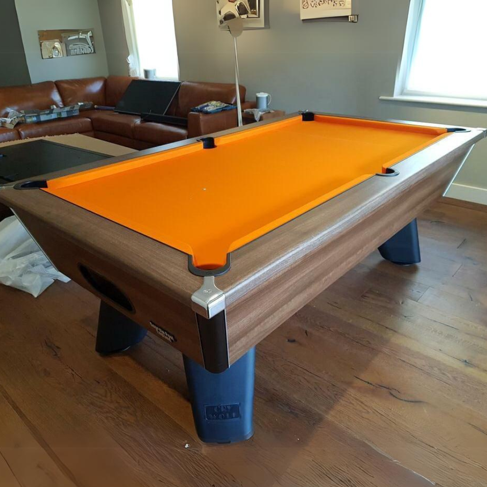 Cry Wolf Slate Bed Indoor Pool Table - Dark Walnut