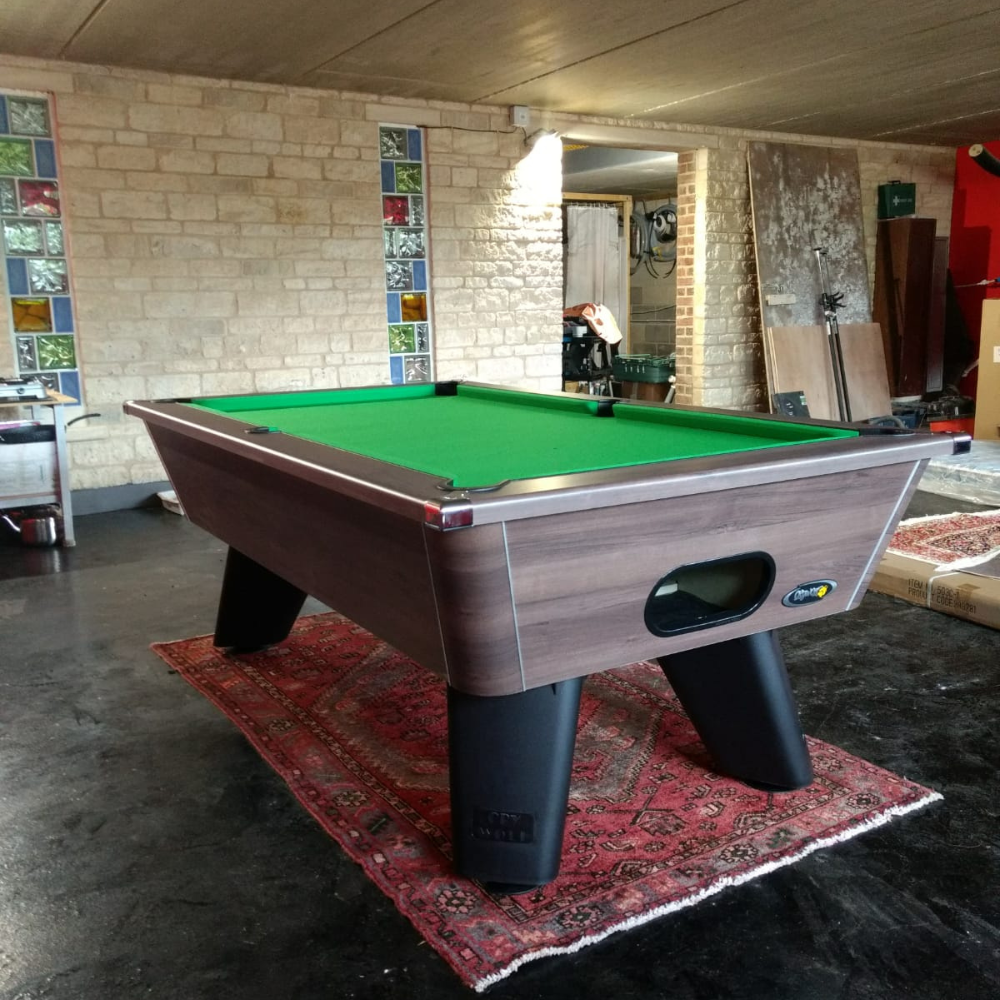 Cry Wolf Slate Bed Indoor Pool Table - Dark Walnut - 6ft & 7ft