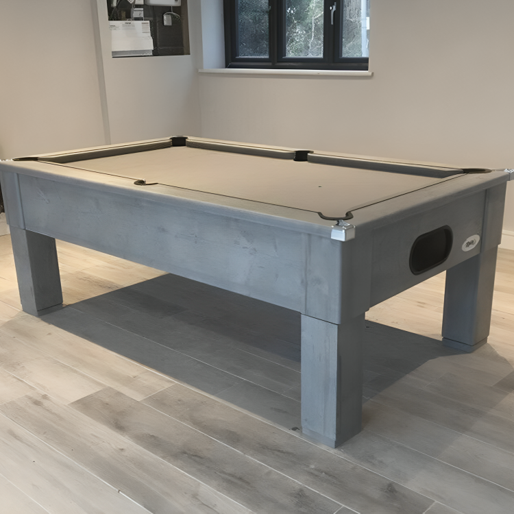 Cry Wolf Slate Bed Indoor Square Leg Pool Table - Urban Grey