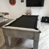 Cry Wolf Slate Bed Indoor Square Leg Pool Table - Urban Grey - 6ft & 7ft