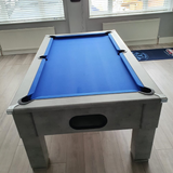 Cry Wolf Slate Bed Indoor Square Leg Pool Table - Urban Grey