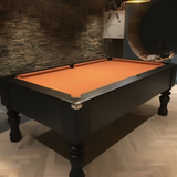 Cry Wolf Slate Bed Indoor Turned Leg Pool Table - Black - 6ft & 7ft