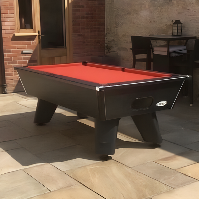 Cry Wolf Slate Bed Outdoor Pool Table - Black - 6ft & 7ft