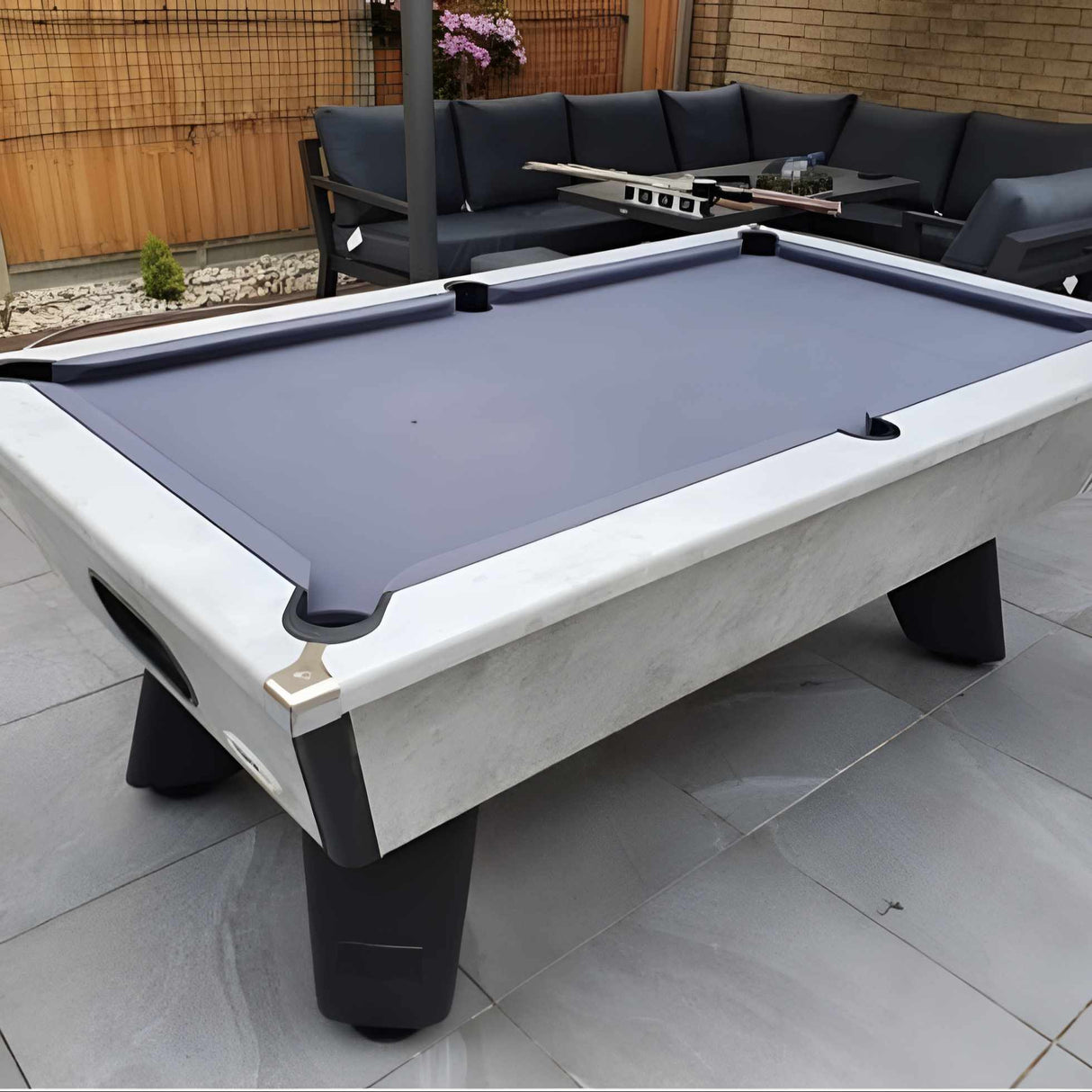 Cry Wolf Slate Bed Outdoor Pool Table - Urban Grey - 6ft & 7ft