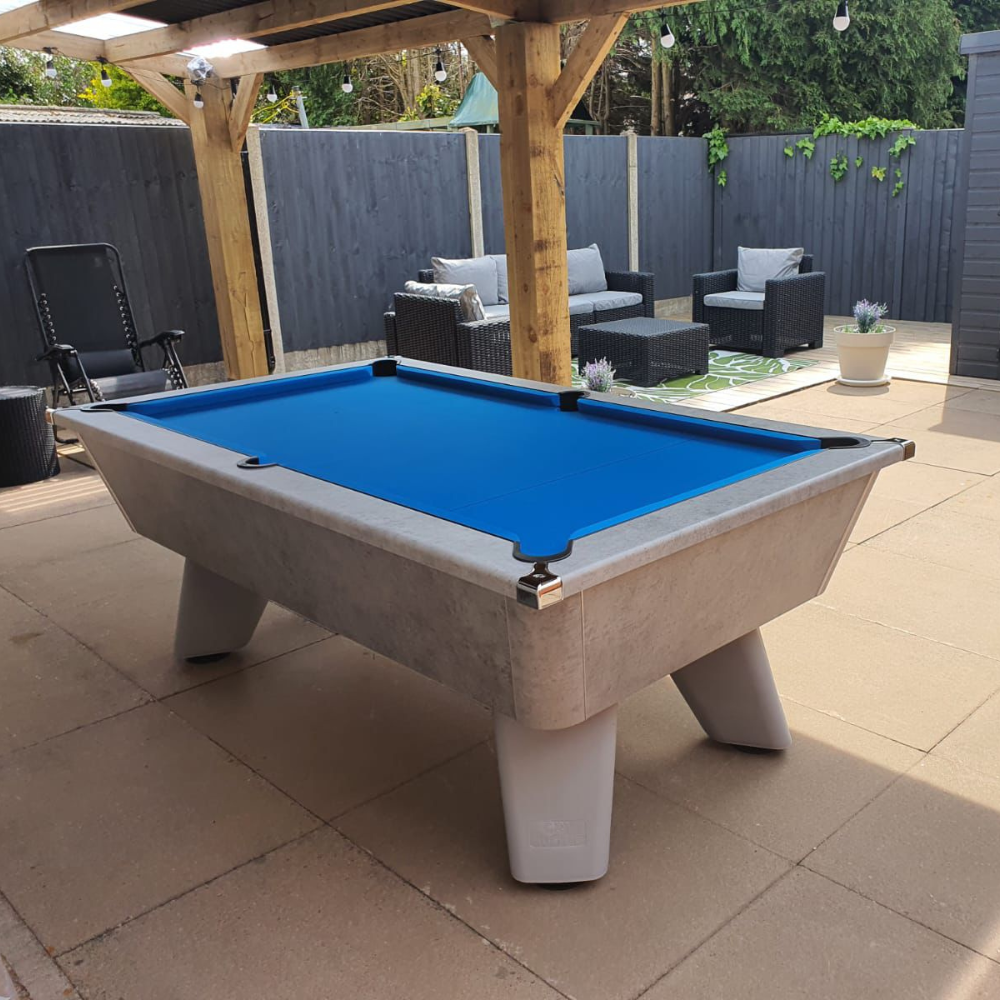 Cry Wolf Slate Bed Outdoor Pool Table - Urban Grey - 6ft & 7ft