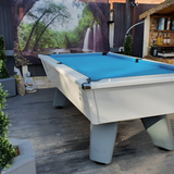 Cry Wolf Slate Bed Outdoor Pool Table - White - 6ft & 7ft