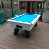 Cry Wolf Slate Bed Outdoor Pool Table - White - 6ft & 7ft