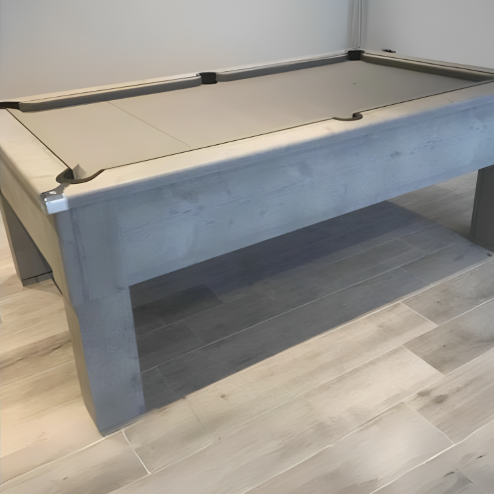 Cry Wolf Slate Bed Indoor Square Leg Pool Table - Urban Grey