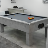 Cry Wolf Slate Bed Indoor Square Leg Pool Table - Urban Grey