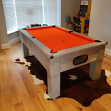 Cry Wolf Slate Bed Indoor Square Leg Pool Table - Urban Grey