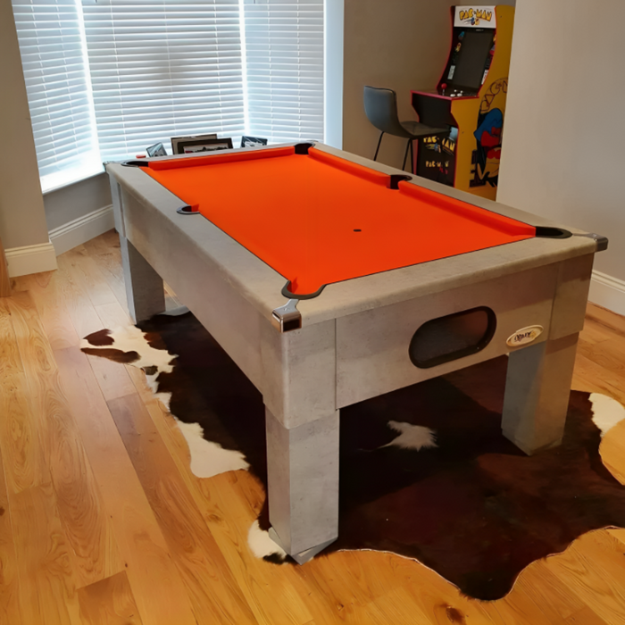Cry Wolf Slate Bed Indoor Square Leg Pool Table - Urban Grey - 6ft & 7ft