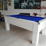 Cry Wolf Slate Bed Indoor Square Leg Pool Table - White - 6ft & 7ft