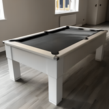 Cry Wolf Slate Bed Indoor Square Leg Pool Table - White - 6ft & 7ft