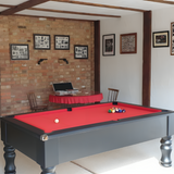 Cry Wolf Slate Bed Indoor Turned Leg Pool Table - Black - 6ft & 7ft