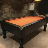 Cry Wolf Slate Bed Indoor Turned Leg Pool Table - Black - 6ft & 7ft