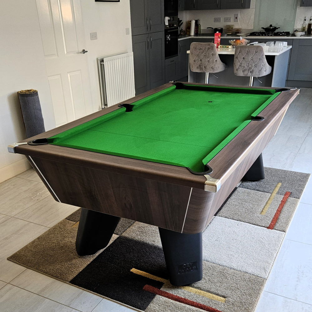 Cry Wolf Slate Bed Indoor Pool Table - Dark Walnut