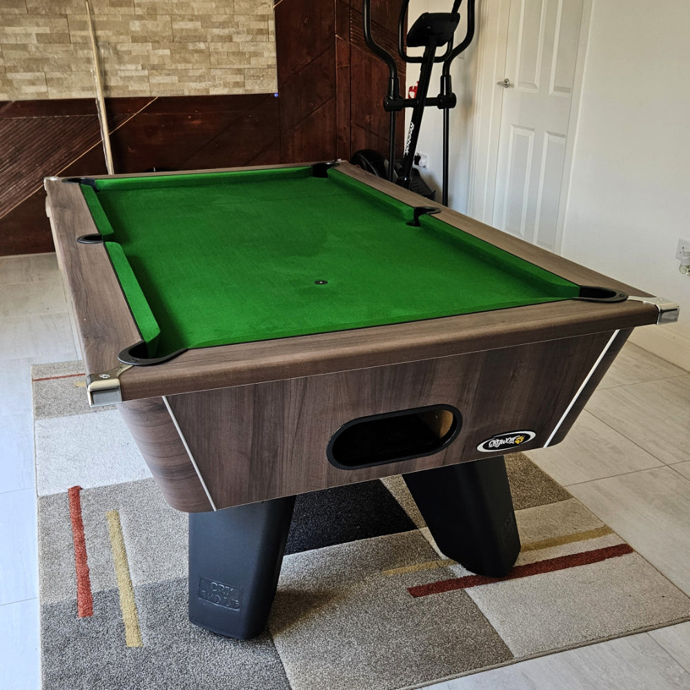 Cry Wolf Slate Bed Indoor Pool Table - Dark Walnut