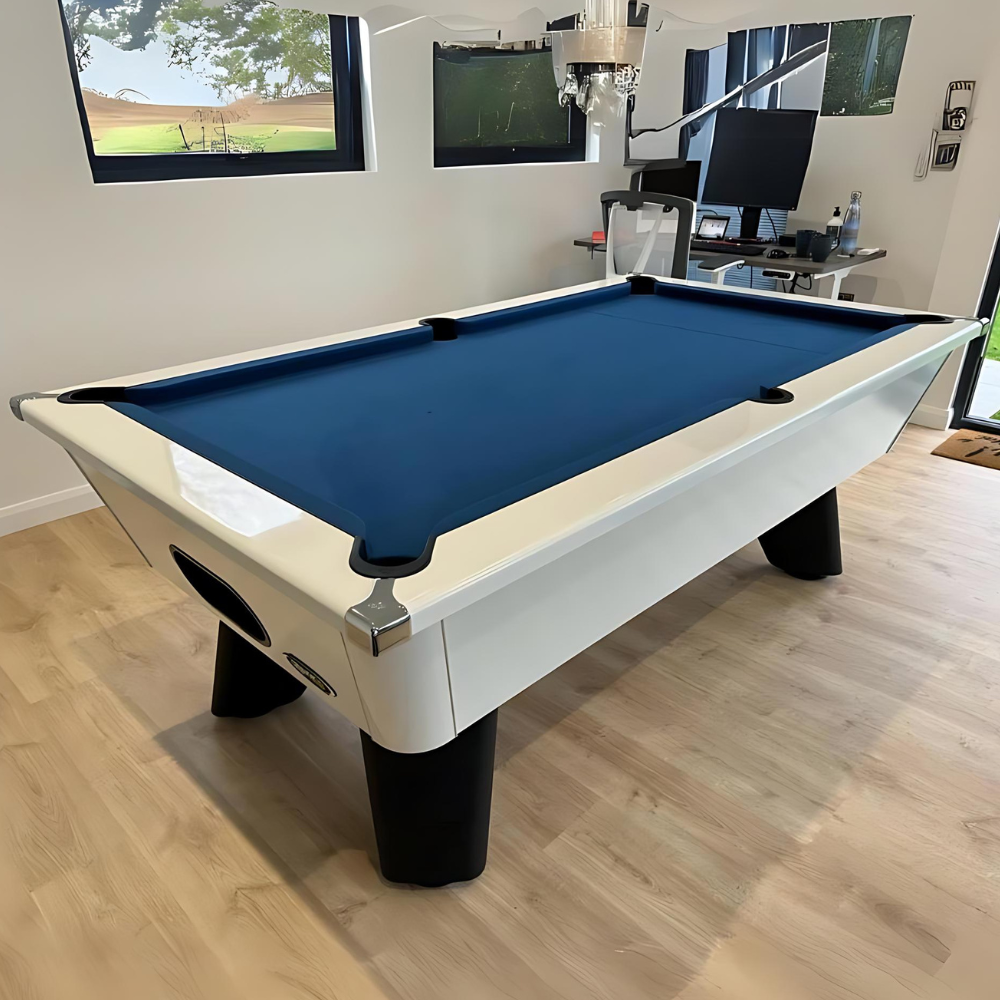 Cry Wolf Slate Bed Indoor Pool Table - White - 6ft & 7ft