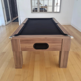 Cry Wolf Slate Bed Indoor Square Leg Pool Table - Walnut
