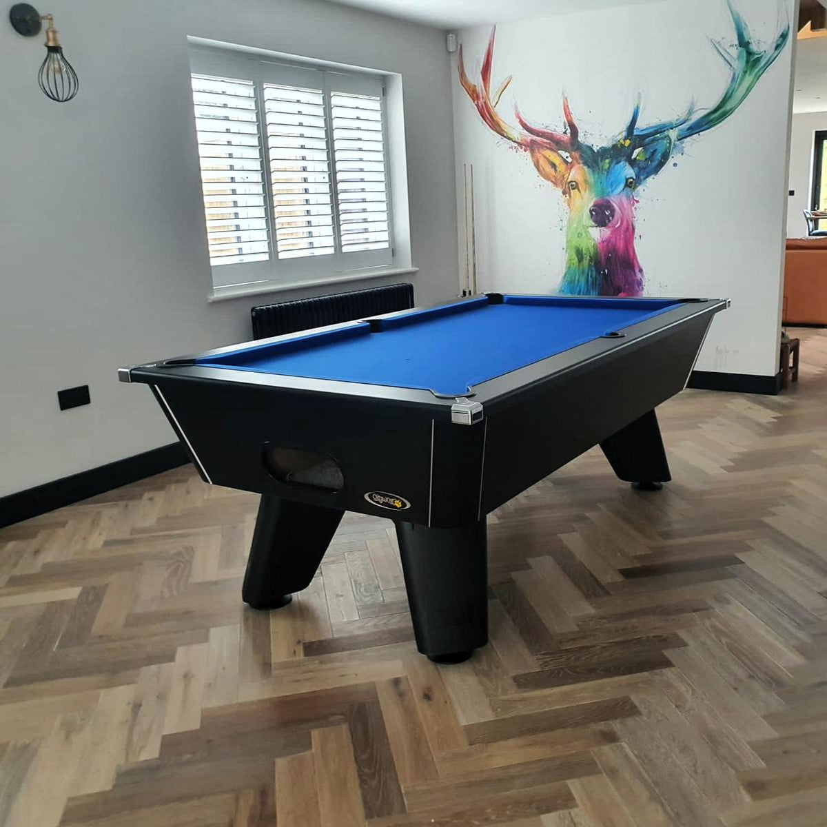 Cry Wolf Slate Bed Indoor Pool Table - Black - 6ft & 7ft