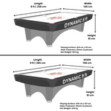 Dynamic Competition II American Slate Bed Pool Table Black- 8ft & 9ft