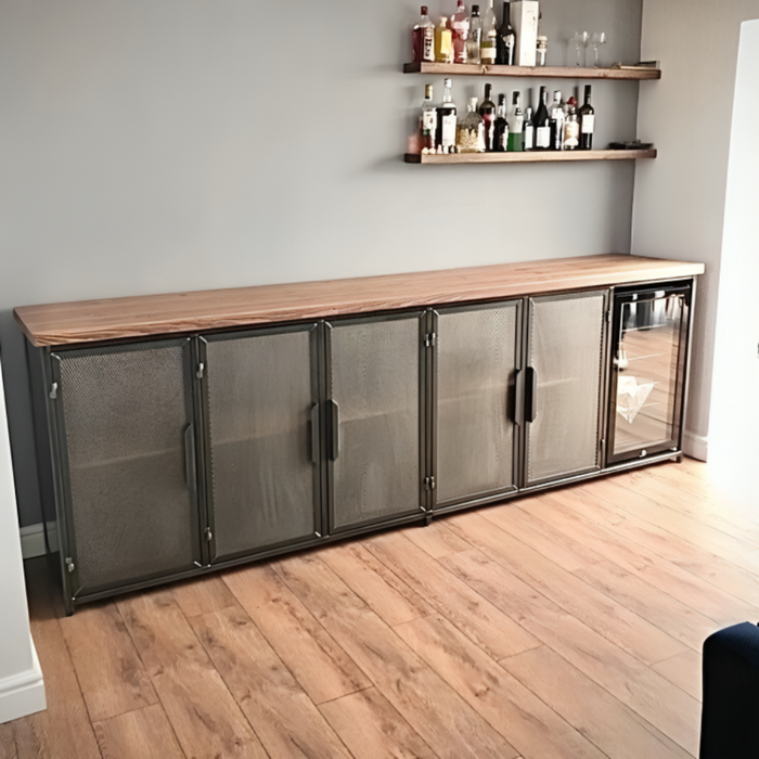 Extra Large Bar And Drinks Cabinet With Fridge