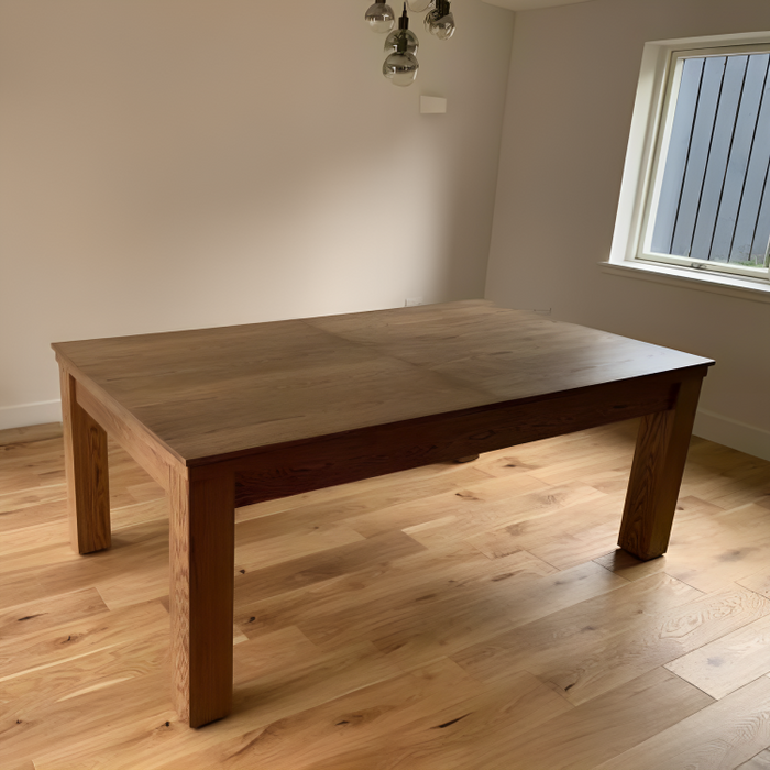 FMF | Elixir Slate Bed Pool Dining Table | Farmhouse Solid Oak | 6ft & 7ft Sizes