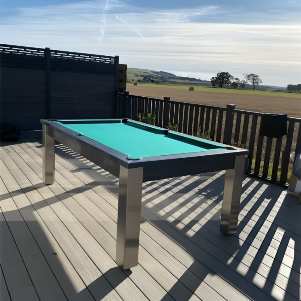 FMF | Elixir Outdoor Slate Bed Pool Dining Table | Various Finishes