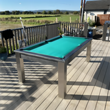 FMF | Elixir Outdoor Slate Bed Pool Dining Table | Various Finishes