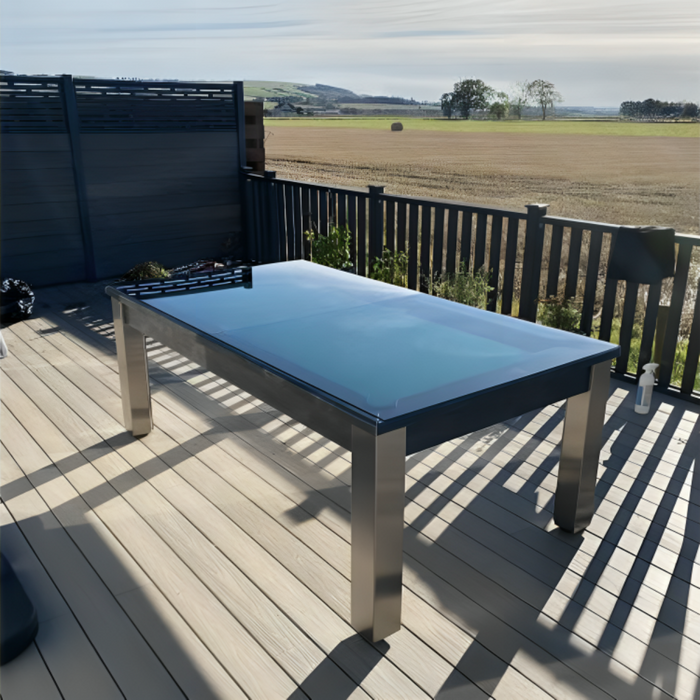 FMF | Elixir Outdoor Slate Bed Pool Dining Table | Various Finishes